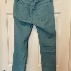 Turquoise stretch jeans